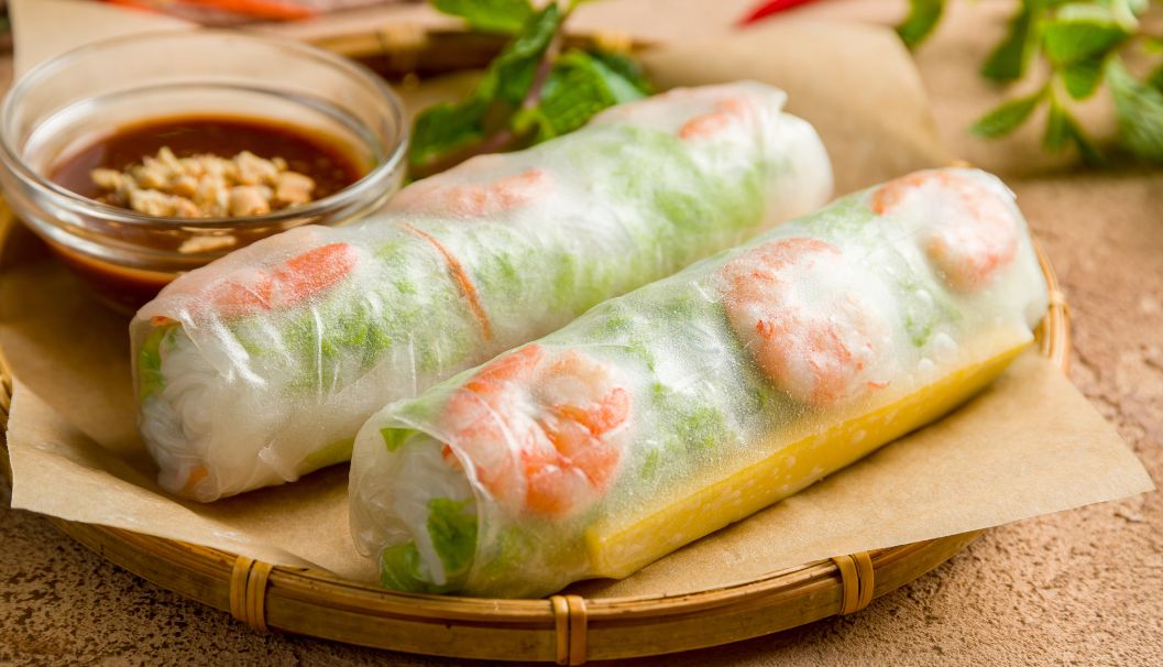 Special Breakfast: Rice Paper Rolls